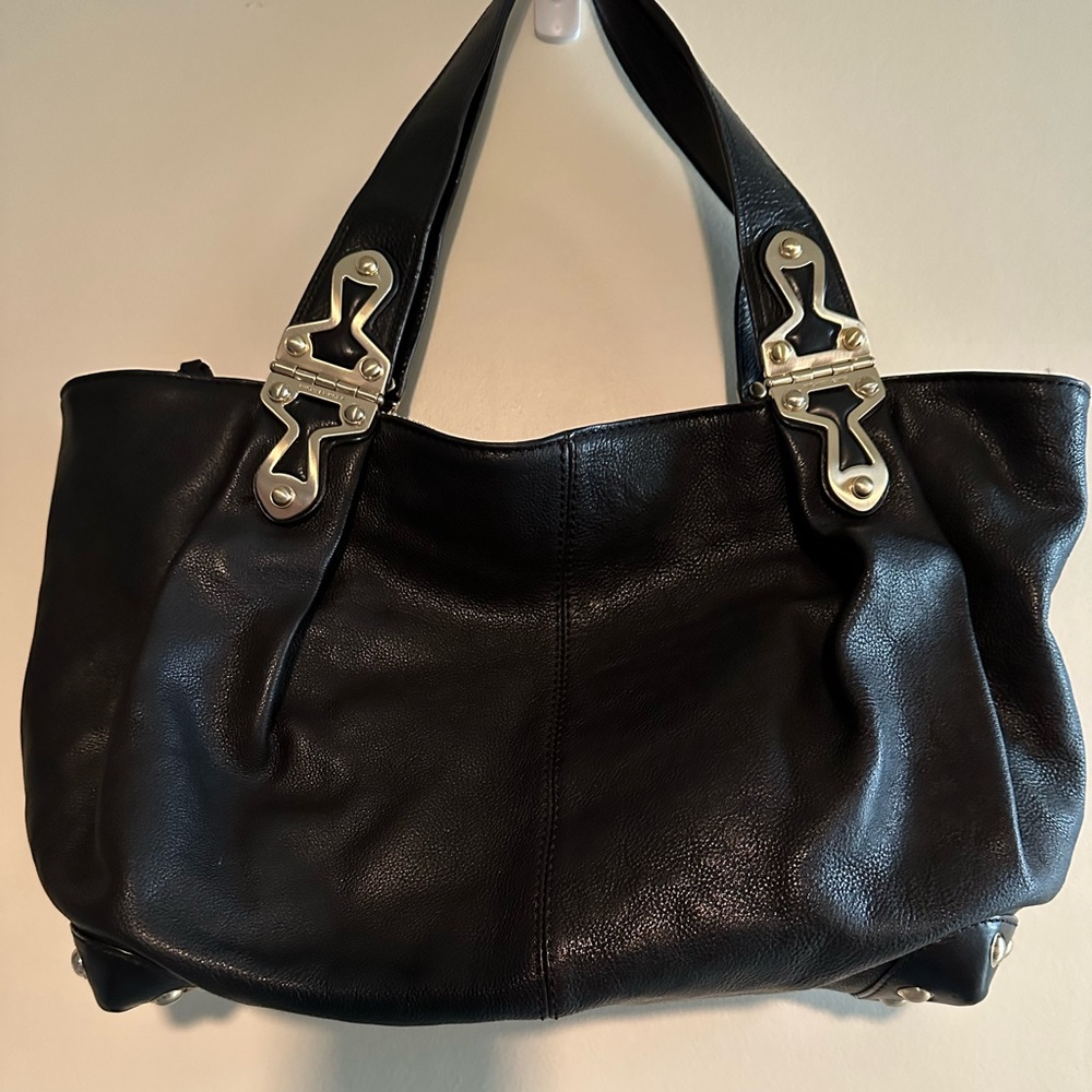 Michael Kors Black Leather and Studded Bag